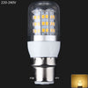 B22 12W 60 x SMD 2835 3000 - 3200K 1100LM LED Corn Bulb with Silver Edge