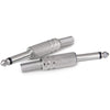 JL0056 High Performance Metal 6.35mm Audio Jack Connector - 10PCS