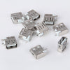 DIY 4Pin AM USB Female 90 Degree Side Inserted Plug Adapter ( DC 30V 1.5A / 10PCS )