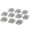 DIY 4Pin USB Female 90 Degree Side Inserted Plug Adapter ( DC 30V 1.5A / 10PCS )