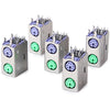 36V 1A Electronic Double Layer Mini DIN 6Pin Computer Connectors - 5PCS