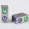 36V 1A Electronic Double Layer Mini DIN 6Pin Computer Connectors - 5PCS