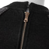 Stylish Stand-Up Neck 3/4 Sleeve Spliced Furcal Women's Dress