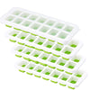 Silicone 14 Trays Ice Grid Molds with Spill-Resistant Removable Lid 2PCS