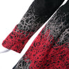 Trendy Style Round Collar Color Spliced Embroidered Long Sleeve Women's Dress
