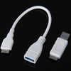 CY U3-152  Micro USB 3.0 OTG Host Cable for Flash Disk with USB Adapter