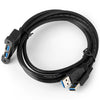 CY U3-103 Male to Dual-USB 3.0 Female Extension Cord Panel Lock Combo