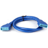 CY U3-061 50cm USB 3.0 Mainboard 20-Pin Male to 20-Pin Male Extension Cable