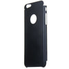 Brushed Back Cover Case with Logo Hole Design for iPhone 6 - 4.7 inches