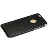 Brushed Back Cover Case with Logo Hole Design for iPhone 6 - 4.7 inches