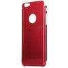 Brushed Back Cover Case with Logo Hole Design for iPhone 6 - 4.7 inches