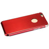 Brushed Back Cover Case with Logo Hole Design for iPhone 6 - 4.7 inches
