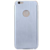 Brushed Back Cover Case with Logo Hole Design for iPhone 6 - 4.7 inches