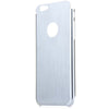 Brushed Back Cover Case with Logo Hole Design for iPhone 6 - 4.7 inches