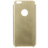 Brushed Back Cover Case with Logo Hole Design for iPhone 6 - 4.7 inches