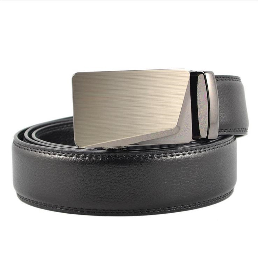 Man Automatically Buckle Real Leather Leisure Business Belt