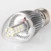 YouOKLight 380Lm E27 5W 28 SMD 2835 LEDs Silver Fin Candle Lamp - 3000K