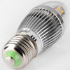 YouOKLight 380Lm E27 5W 28 SMD 2835 LEDs Silver Fin Candle Lamp - 3000K