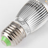 YouOKLight 380Lm E27 5W 28 SMD 2835 LEDs Silver Fin Candle Lamp - 3000K