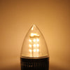 YouOKLight 380Lm E27 5W 28 SMD 2835 LEDs Silver Fin Candle Lamp - 3000K