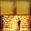 3m x 3m LED Curtain Icicle String Light Fairy Garland Waterproof For Wedding
