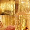 3m x 3m LED Curtain Icicle String Light Fairy Garland Waterproof For Wedding