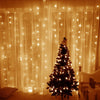 3m x 3m LED Curtain Icicle String Light Fairy Garland Waterproof For Wedding
