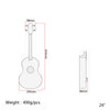 24 Inch Spruce Sapele Ukulele Rosewood Fretboard 4 Strings