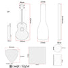 24 Inch Spruce Sapele Ukulele Rosewood Fretboard 4 Strings