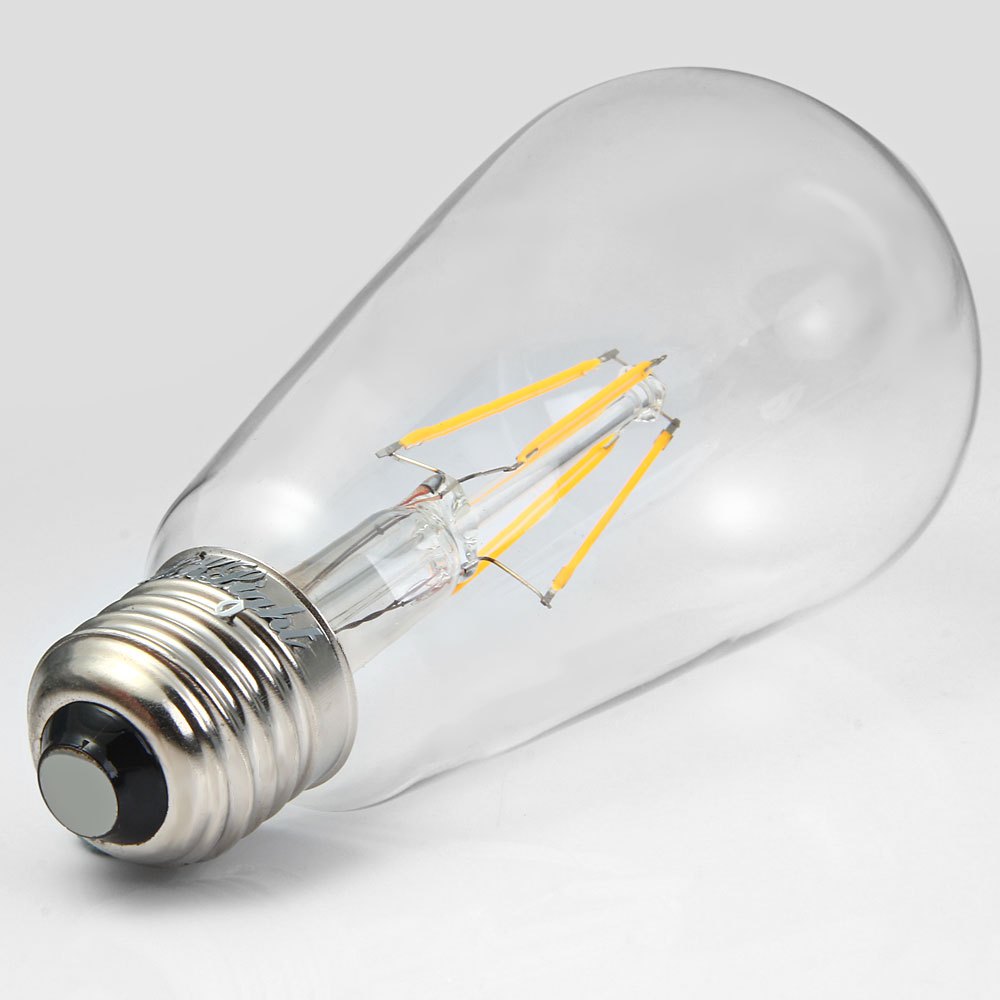 YouOKLight E27 4W 380Lm 4 LEDs Nostalgic Teardrop Shaped COB Sapphire Filament Lamp - Thumbnail 4