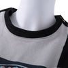 Stylish Round Neck Portrait Print Color Splicing Long Sleeve Women's Sweatshirt