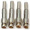 Multifunctional DIY Watermelon Rind Pattern Solder Type BNC Cable Sockets - 4PCS