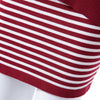 Casual Scoop Neck Striped Knitted Sundress + Long Sleeve Cardigan Women's Suits