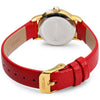 Tine TE-5008L Pocket Four-leaf Clover Quartz Women Watch Delicate Water Resistant PU Wristwatch
