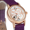 Tine TE-5008L Pocket Four-leaf Clover Quartz Women Watch Delicate Water Resistant PU Wristwatch