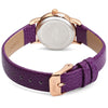 Tine TE-5008L Pocket Four-leaf Clover Quartz Women Watch Delicate Water Resistant PU Wristwatch