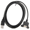U2-020 2m USB2.0 Male to Female Extension Cable with Panel Mount Screw