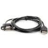 U2-020 2m USB2.0 Male to Female Extension Cable with Panel Mount Screw