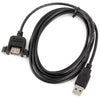 U2-020 2m USB2.0 Male to Female Extension Cable with Panel Mount Screw