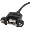 U2-020 2m USB2.0 Male to Female Extension Cable with Panel Mount Screw