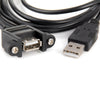 U2-020 2m USB2.0 Male to Female Extension Cable with Panel Mount Screw