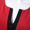 Formal V-Neck Color Block 3/4 Sleeve Dress For Women