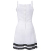 Sexy Spaghetti Strap Low Cut Spliced Women's Dress