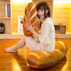 Funny 3D Simulation Bread Shape Pillow Soft Lumbar Cushion Plush Stuffed Toy