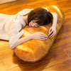 Funny 3D Simulation Bread Shape Pillow Soft Lumbar Cushion Plush Stuffed Toy