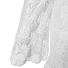 Sexy Spaghetti Strap Lace Crochet Flower Long Sleeve Women's Dress