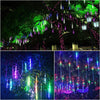 KWB 50CM Falling Rain Christmas Lights Waterproof LED Meteor Shower Lights with 8 Tube Icicle Snow Fall String Cascading Lights for  Holiday