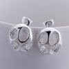 Sweet Hollow Out Oval Earrings For Women