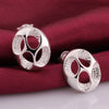 Sweet Hollow Out Oval Earrings For Women