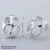 Sweet Hollow Out Oval Earrings For Women